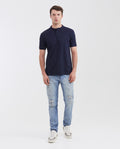 Men's Slim Fit Mandarin Collar Polo Shirt 602G002 - 2