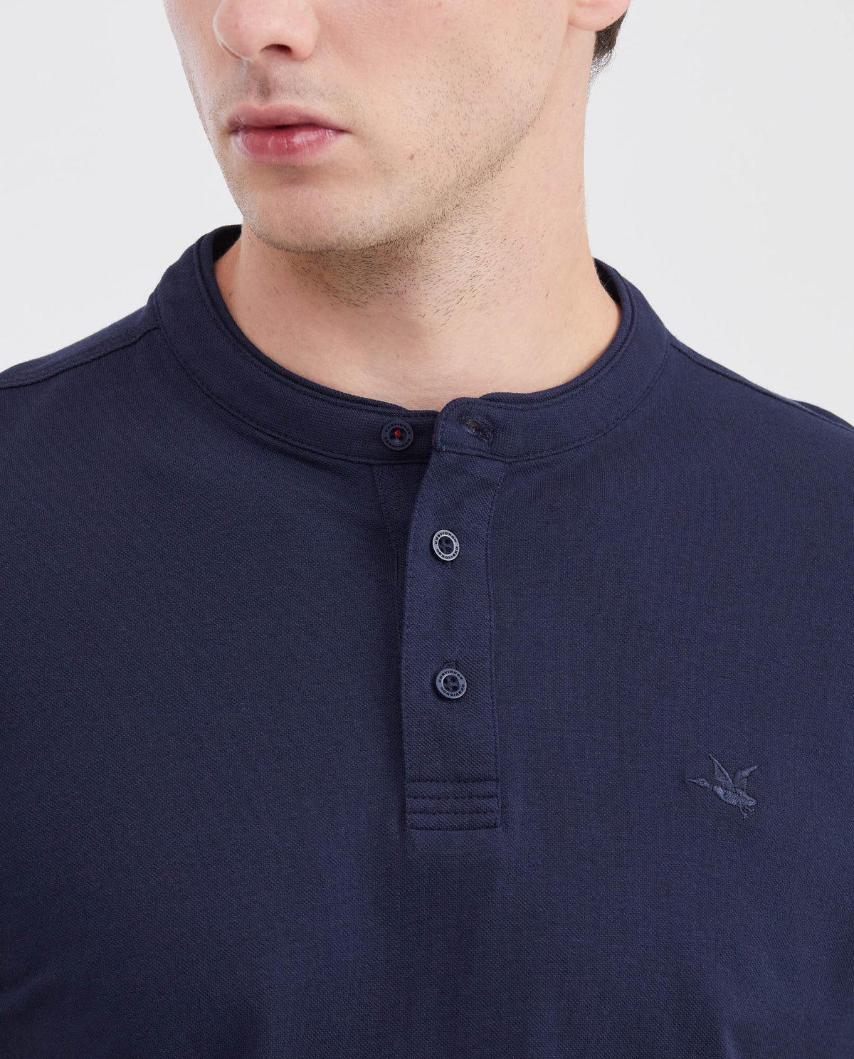 Men's Slim Fit Mandarin Collar Polo Shirt 602G002 - 3