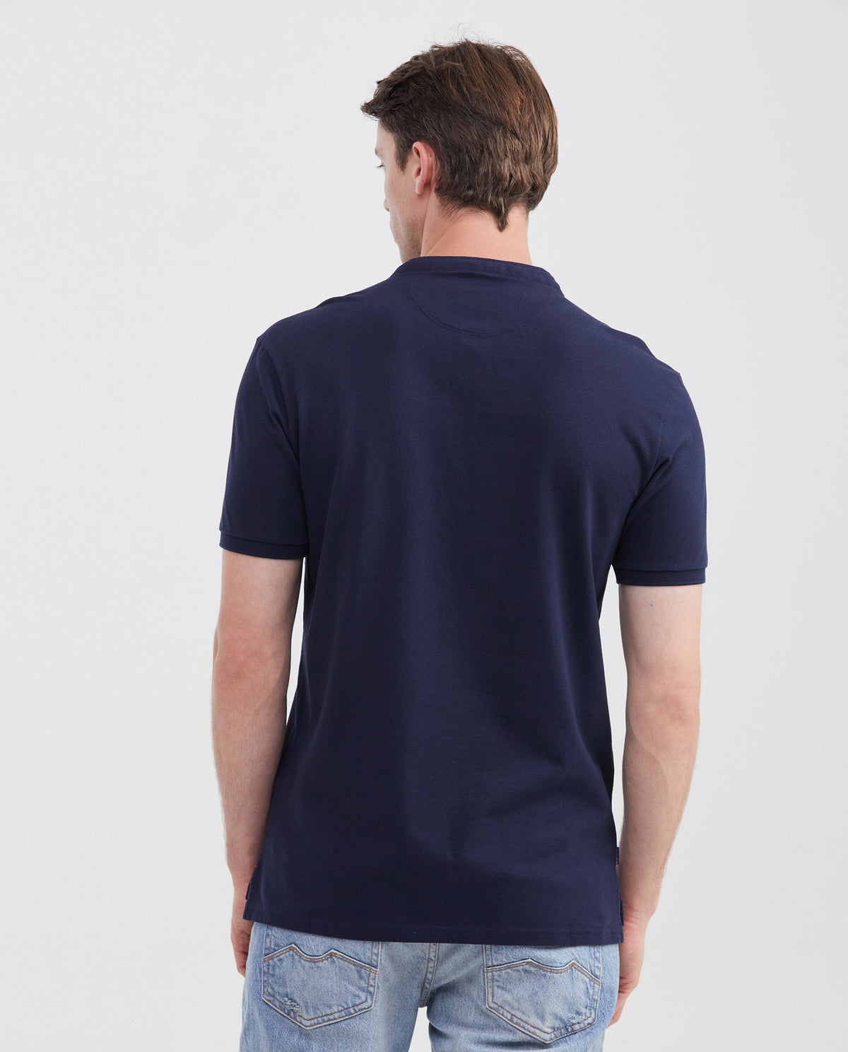 Men's Slim Fit Mandarin Collar Polo Shirt 602G002 - 5