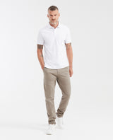 Men's Traditional Hem Sleeve Slim Fit Polo Shirt - White 602G003 - 2
