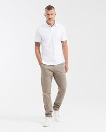 Men's Traditional Hem Sleeve Slim Fit Polo Shirt - White - 2