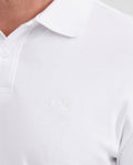Men's Traditional Hem Sleeve Slim Fit Polo Shirt - White 602G003 - 3