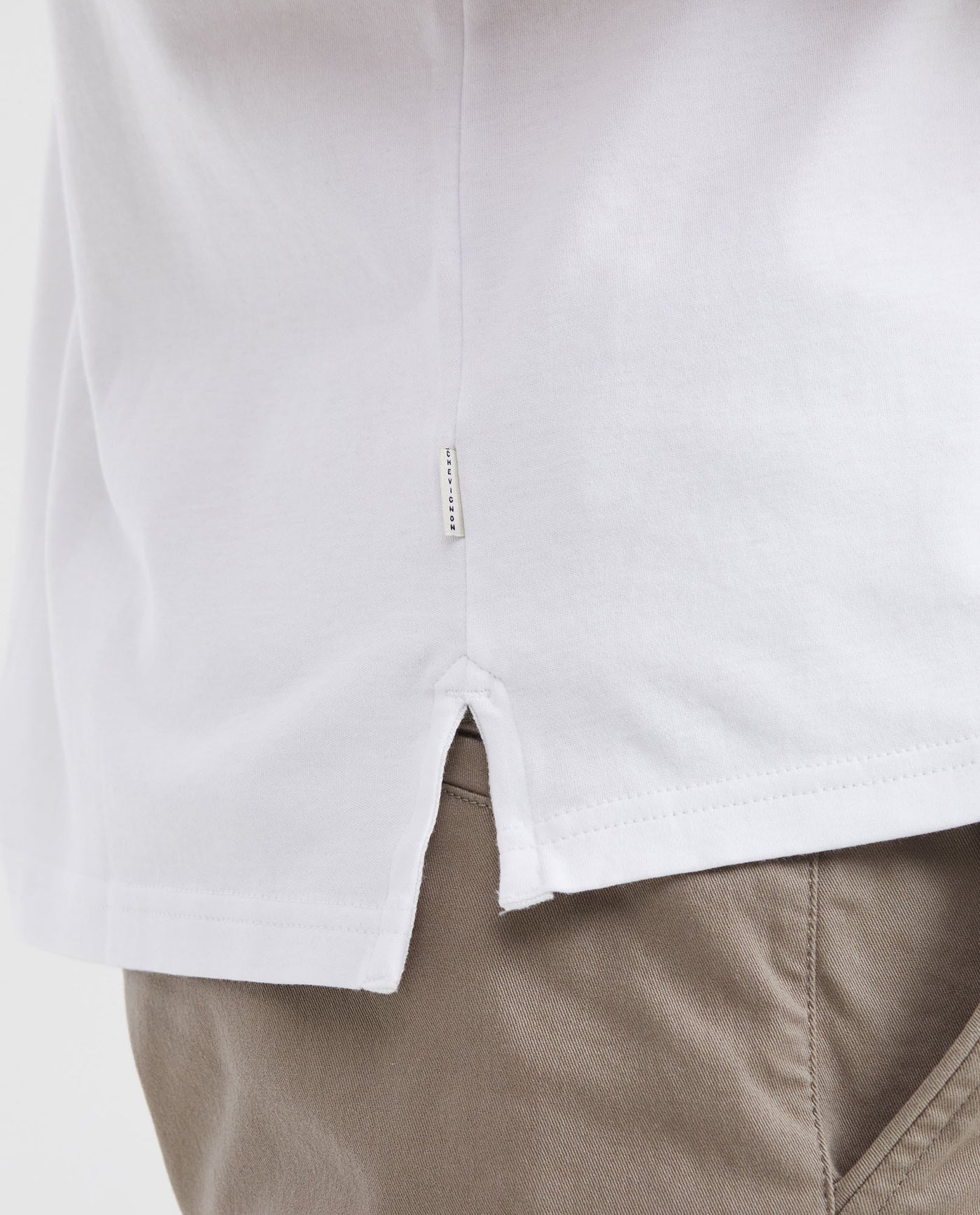 Men's Traditional Hem Sleeve Slim Fit Polo Shirt - White 602G003 - 4