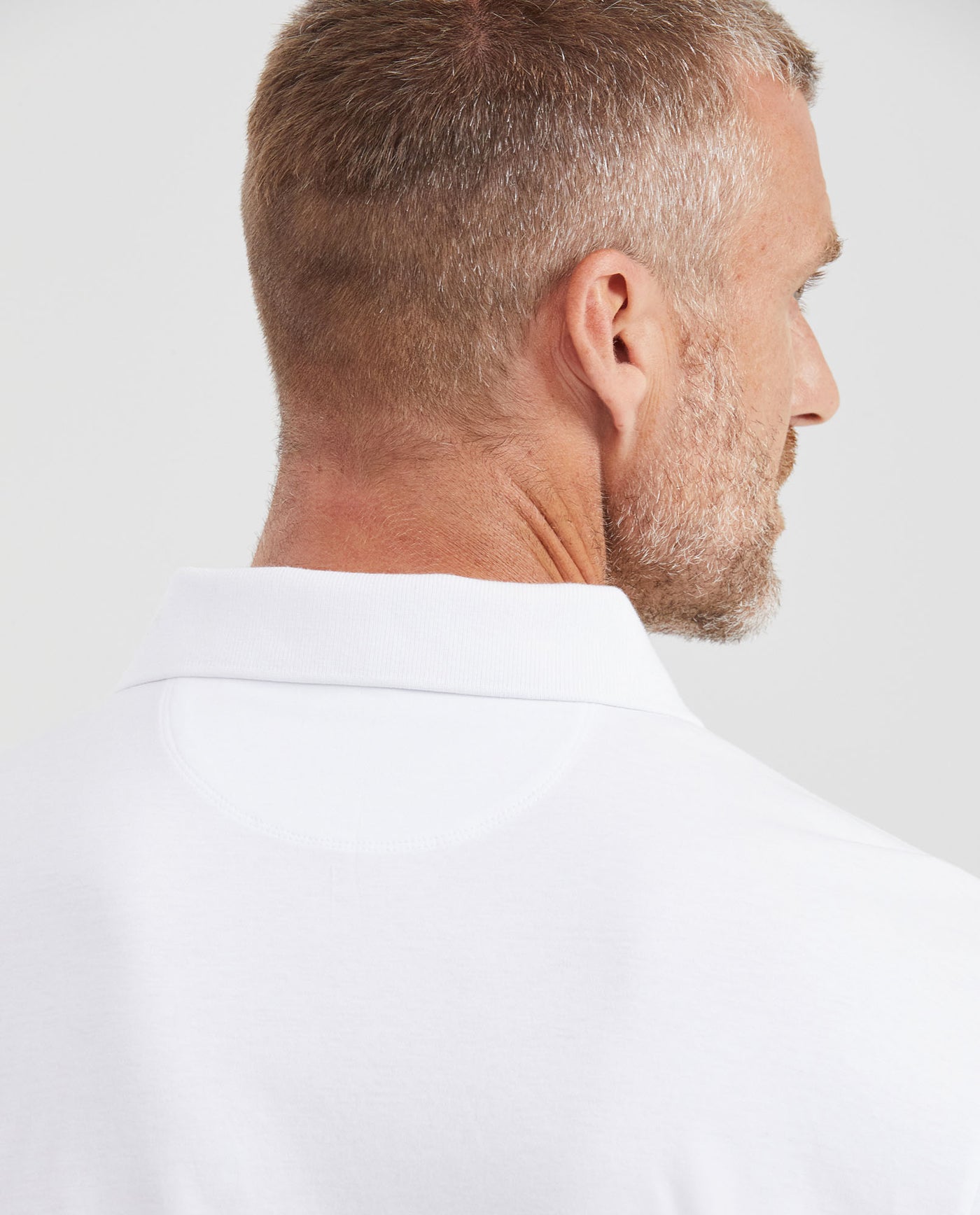 Men's Traditional Hem Sleeve Slim Fit Polo Shirt - White 602G003 - 6
