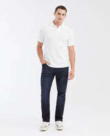 Slim Fit Polo Shirt with Waffle Texture and Hidden Buttons for Men - Raw 602G010 - 2