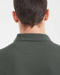 Slim Fit Polo Shirt with Waffle Texture and Hidden Buttons for Men - Green 602G010 - 5