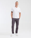 Slim Fit Polo Shirt with Embroidered Applique for Men - White 602G014 - 2