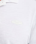 Slim Fit Polo Shirt with Embroidered Applique for Men - White 602G014 - 3