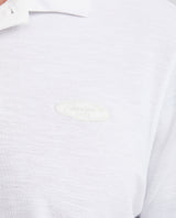 Slim Fit Polo Shirt with Embroidered Applique for Men - White 602G014 - 3