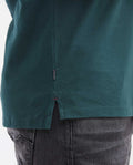 Men's Slim Fit Polo Shirt with Color Block Collar - Green 602G018 - 4