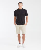 Men's Slim Fit Striped Mandarin Collar Cotton Polo Shirt - 2