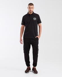 Men's Short Sleeve Polo Shirt - Black - 2