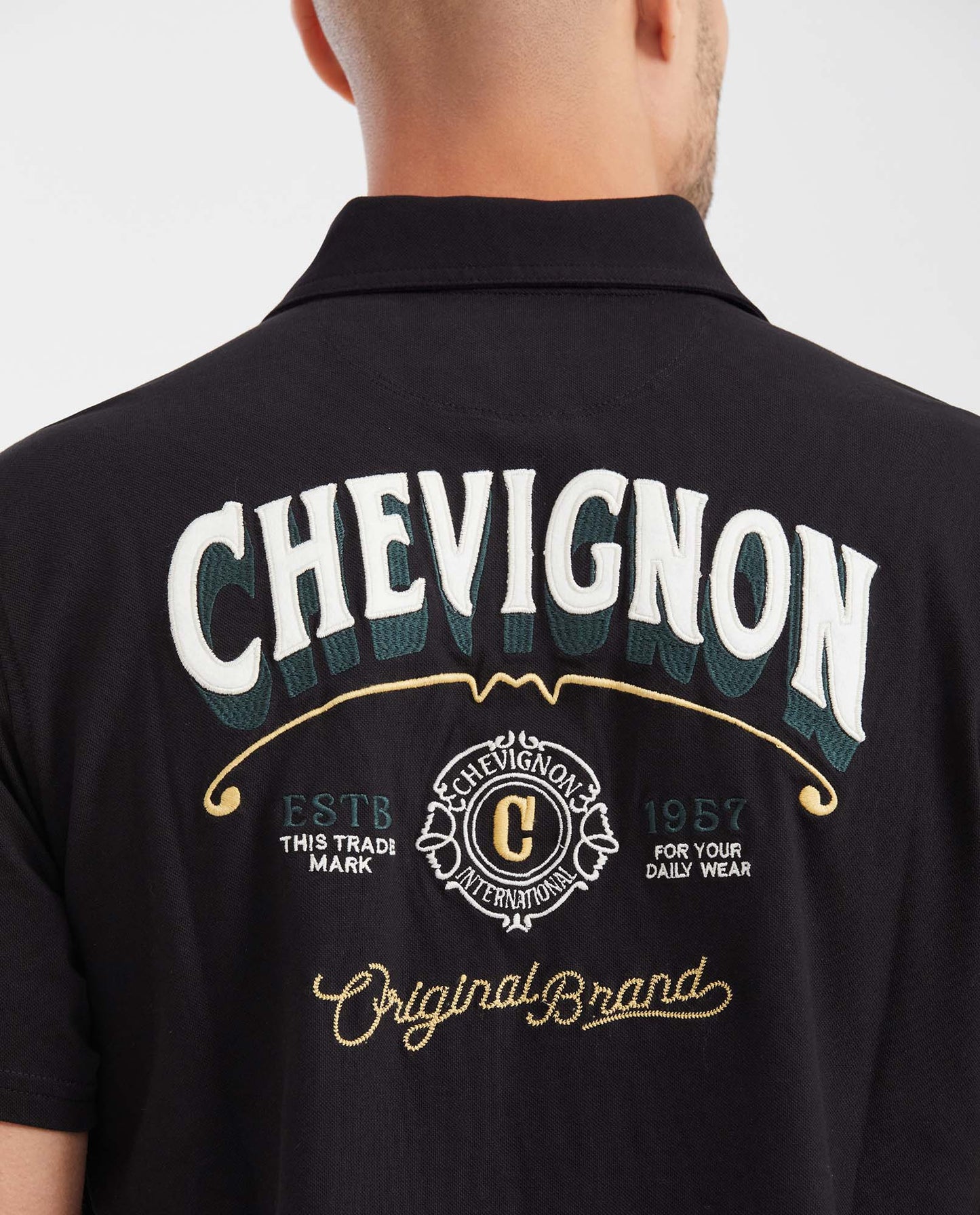 Men's Short Sleeve Polo Shirt - Black - 5