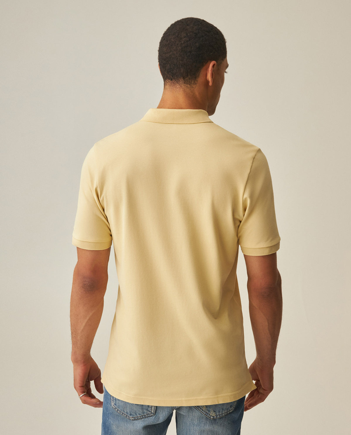 Men´s Slim Polo Shirt - Yellow 63_602H001_AMA130715_6