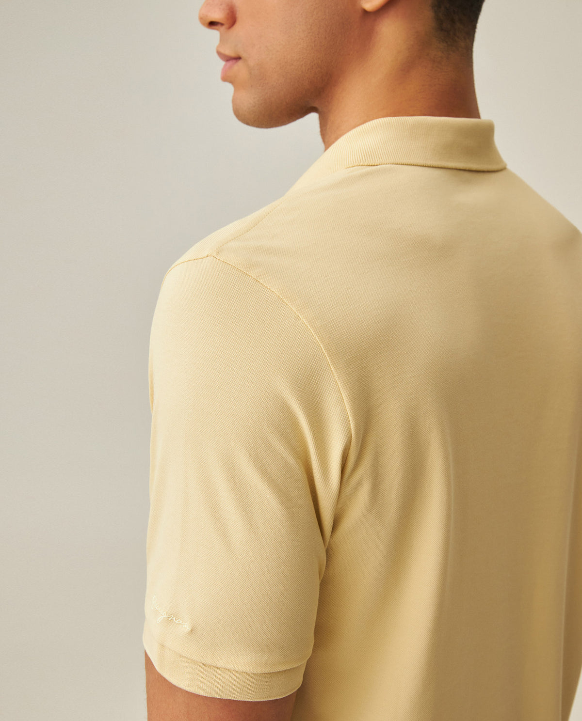 Men´s Slim Polo Shirt - Yellow 63_602H001_AMA130715_7