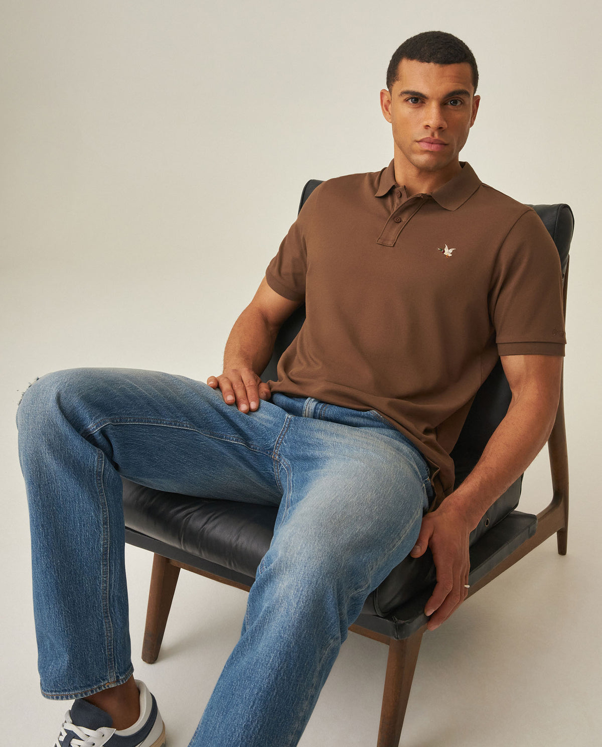 Men´s Slim Polo Shirt - Brown 63_602H001_CAF190916_3