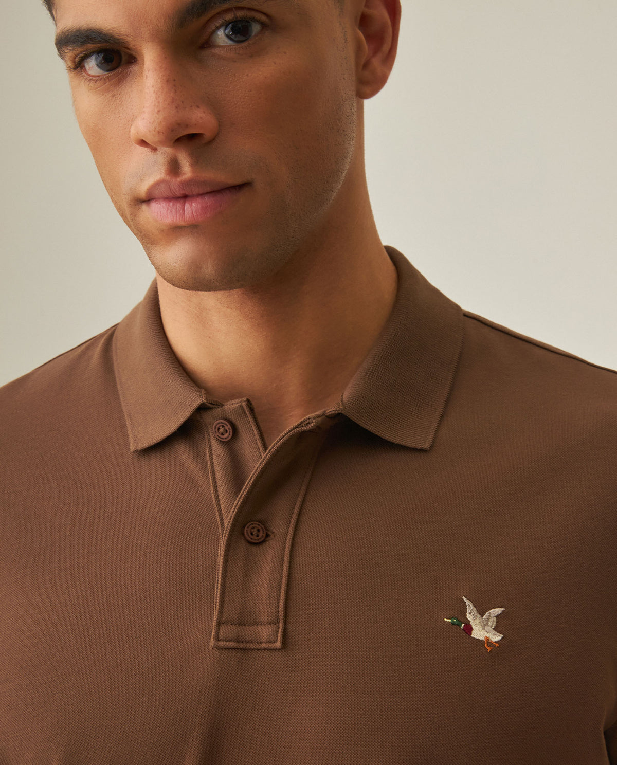 Men´s Slim Polo Shirt - Brown 63_602H001_CAF190916_5