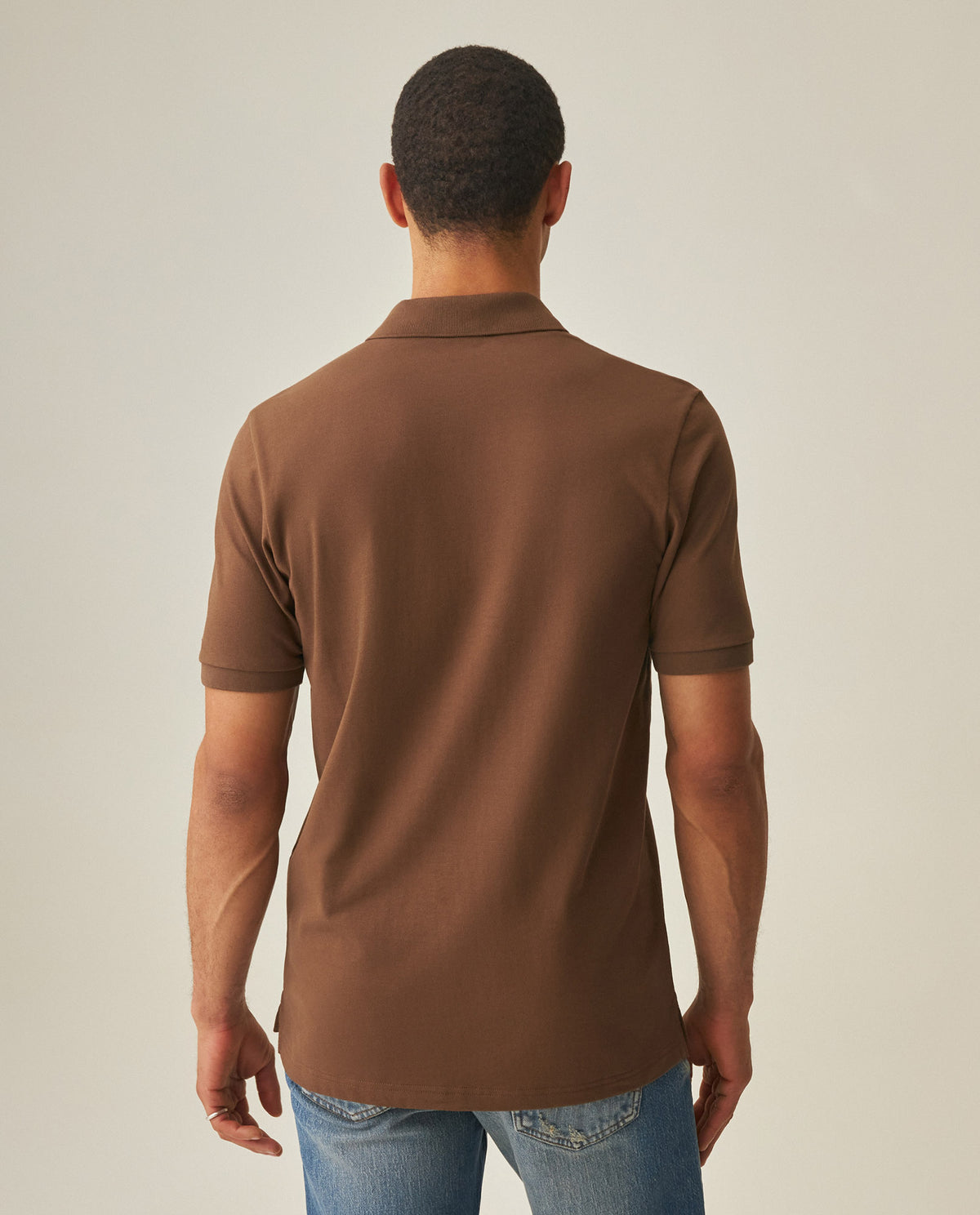 Men´s Slim Polo Shirt - Brown 63_602H001_CAF190916_6