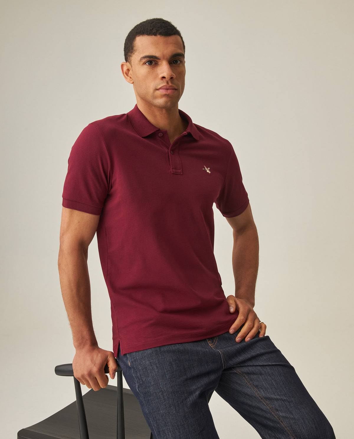 Men´s Slim Polo Shirt - Red 63_602H001_ROJ191522_0
