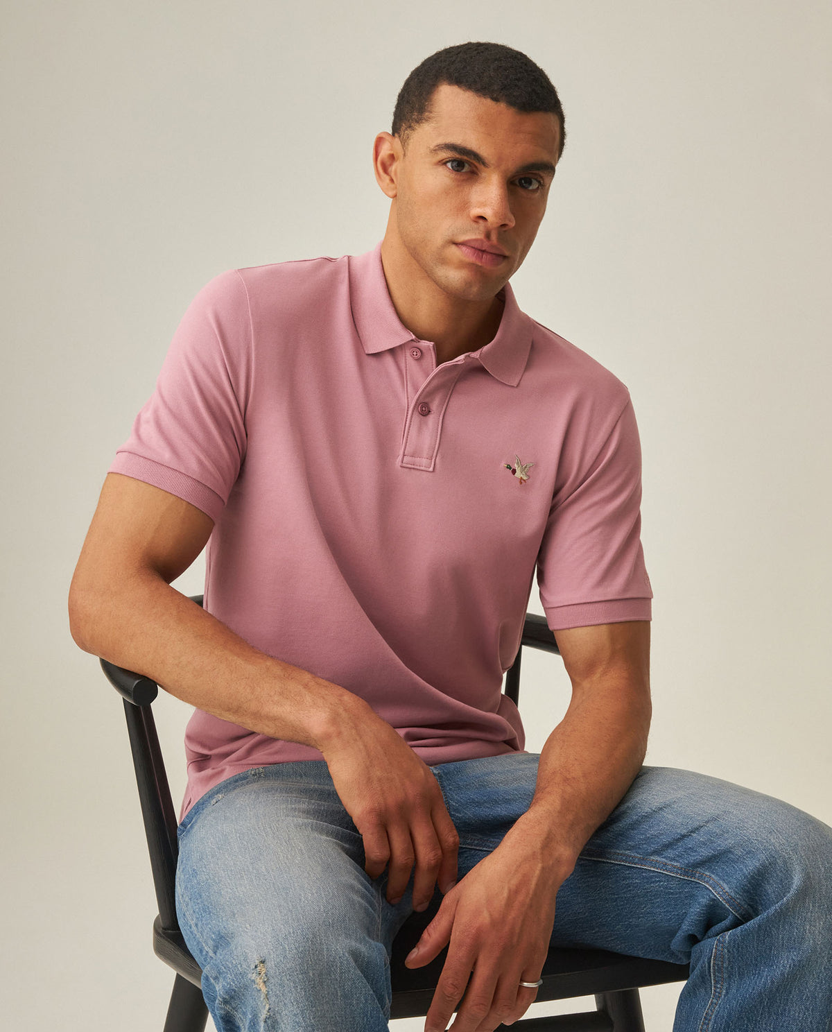 Men´s Slim Polo Shirt - Pink 63_602H001_ROS161708_0