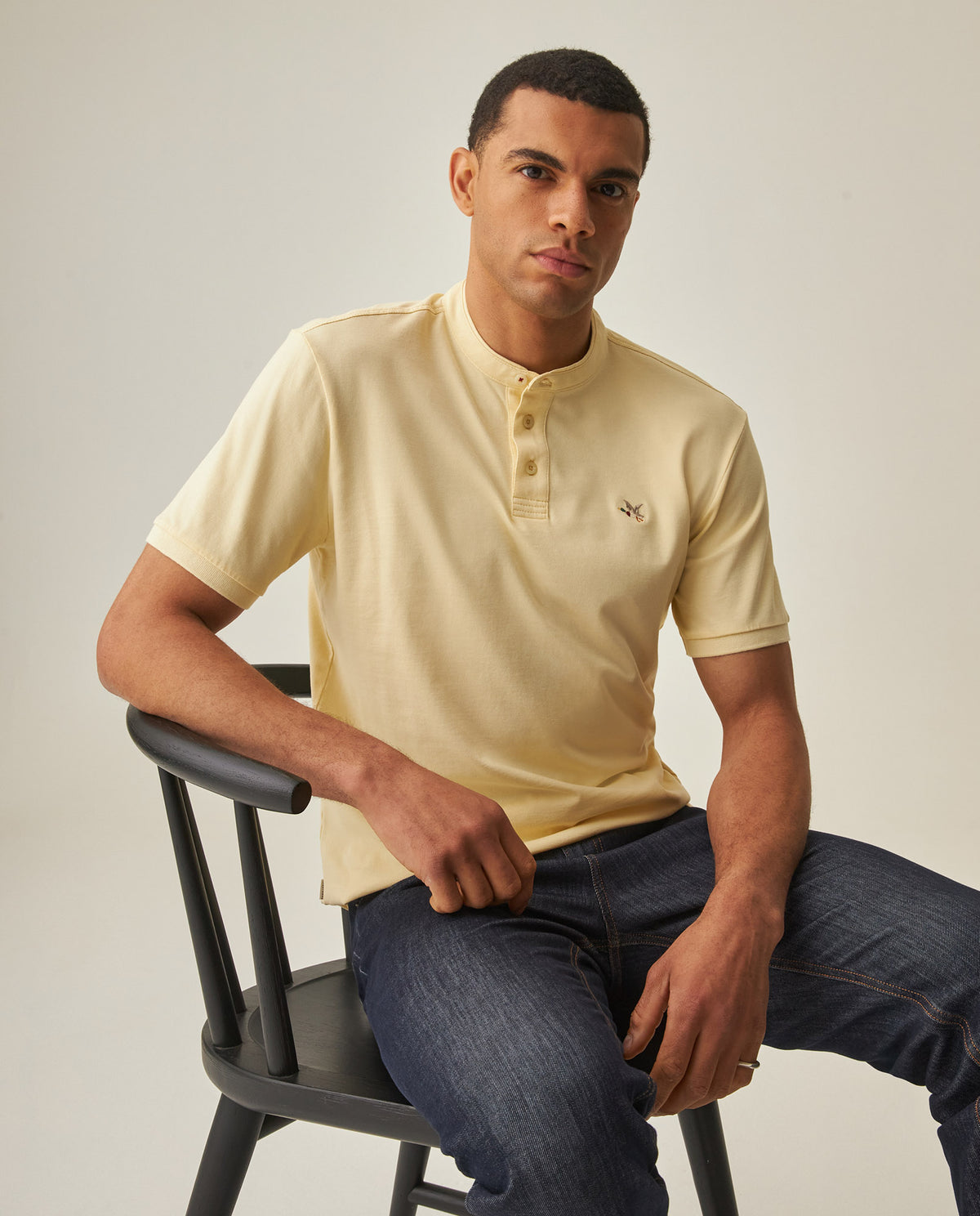 Men´s Slim Polo Shirt - Yellow 63_602H002_AMA120815_0