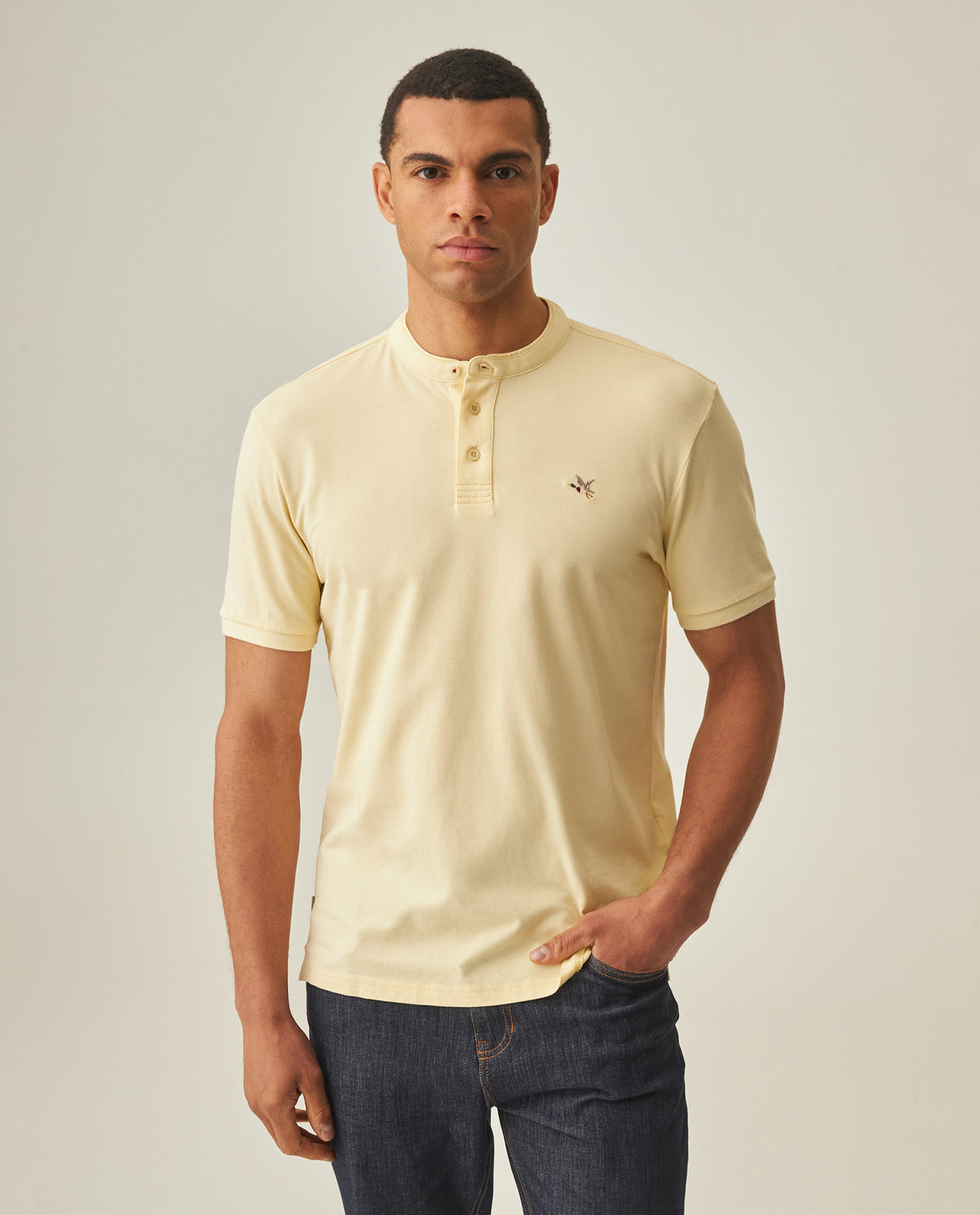 Men´s Slim Polo Shirt - Yellow 63_602H002_AMA120815_3