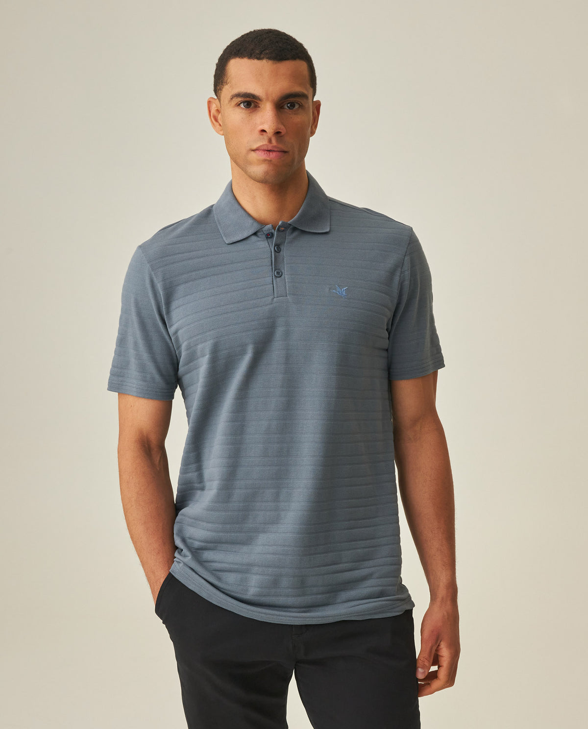 Men's Slim Fit Polo Shirt - Blue 63_602H007_AZU184214_0