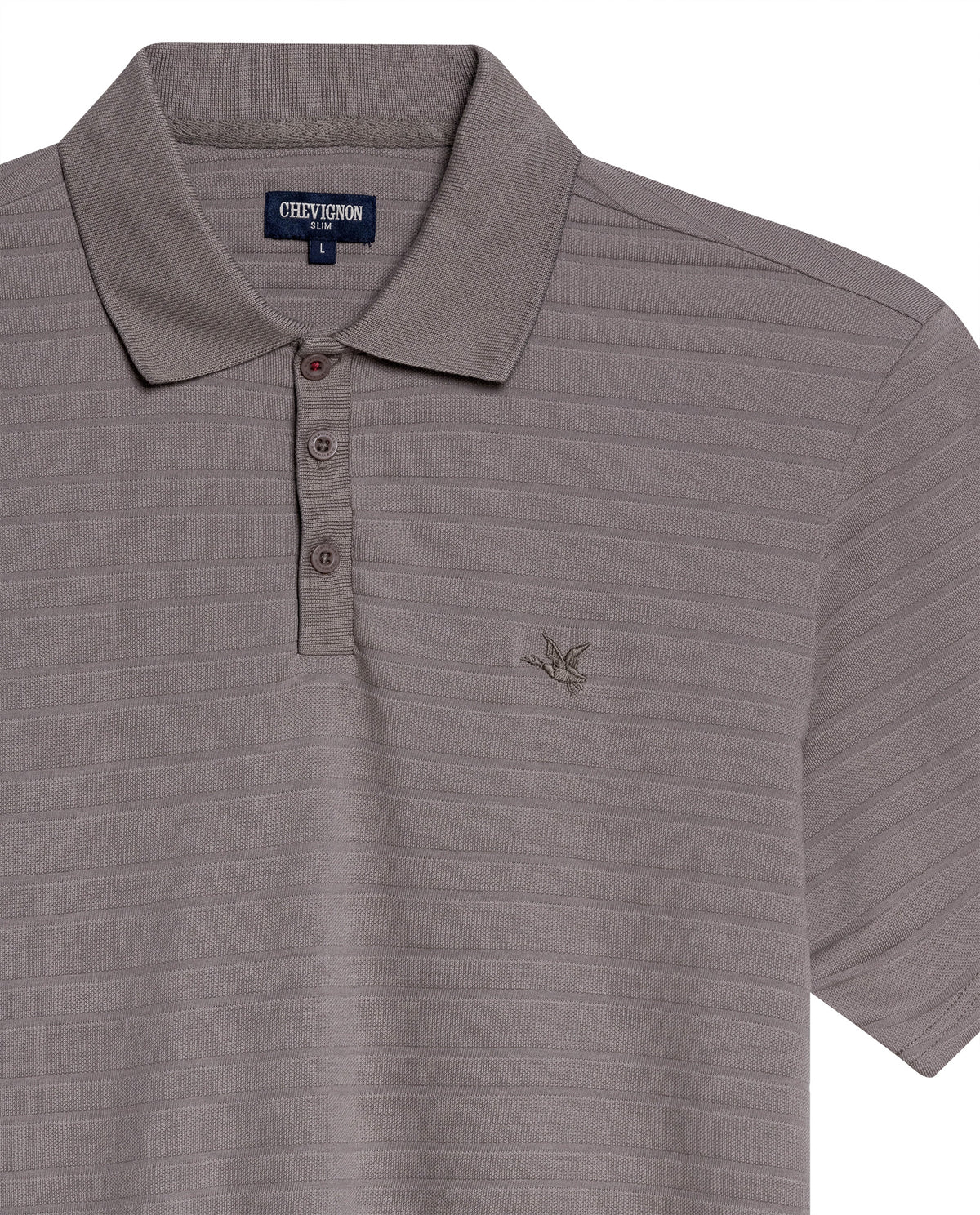 Men's Slim Fit Polo Shirt - Gray 63_602H007_GRI181210_8