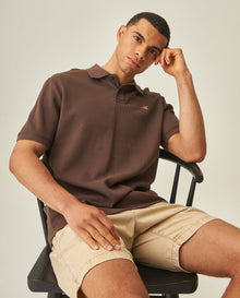 Men´s Regular Polo Shirt - Brown 63_602H009_CAF190916_0