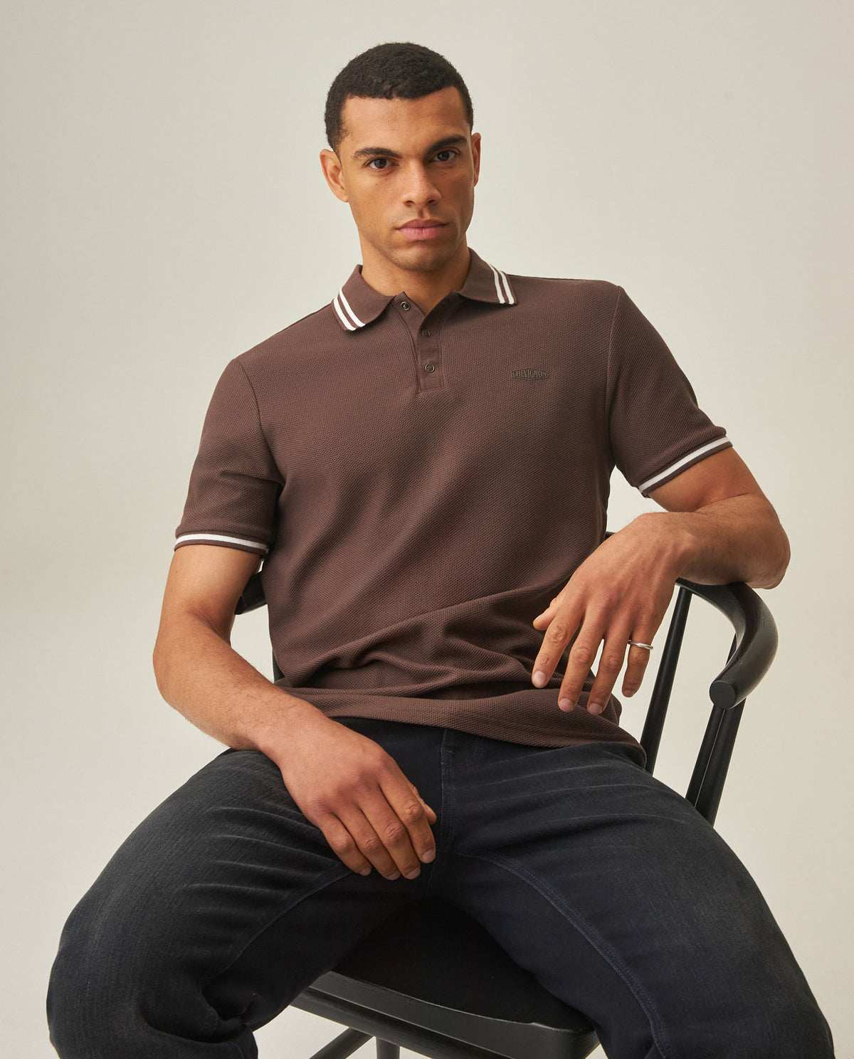 Men´s Slim Polo Shirt - Brown 63_602H018_CAF191016_3
