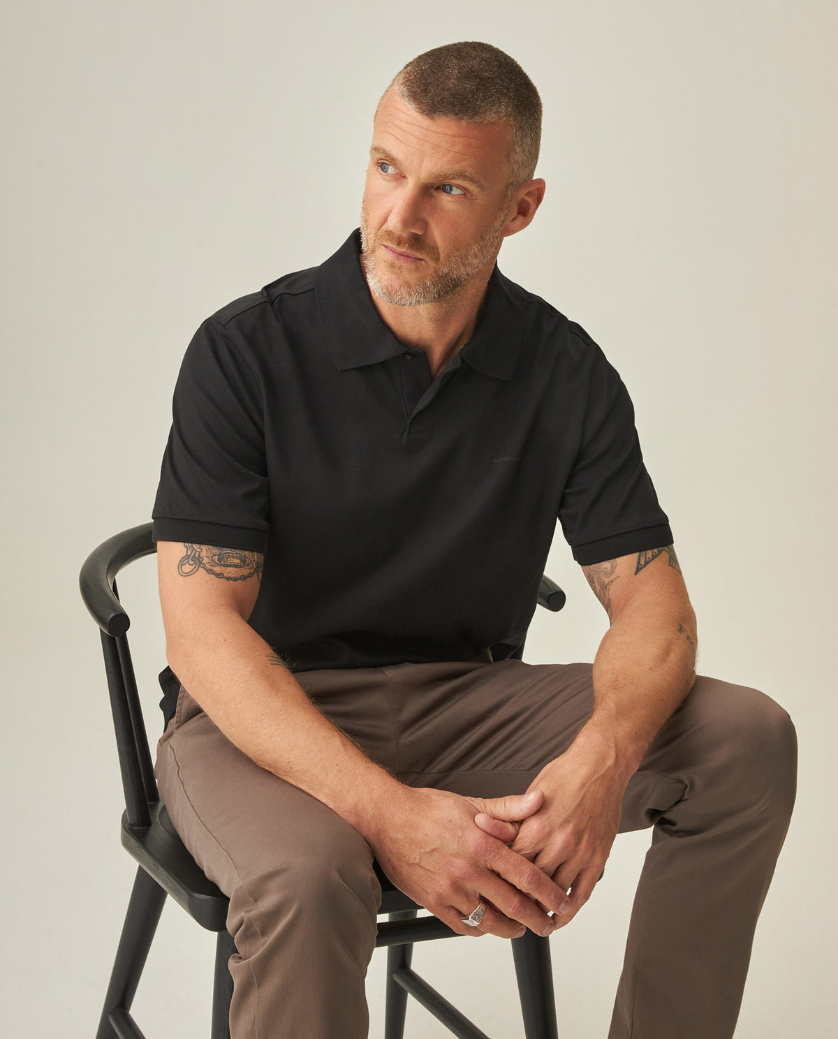 Men´s Slim Polo Shirt - Black 63_602H028_NEG194003_0
