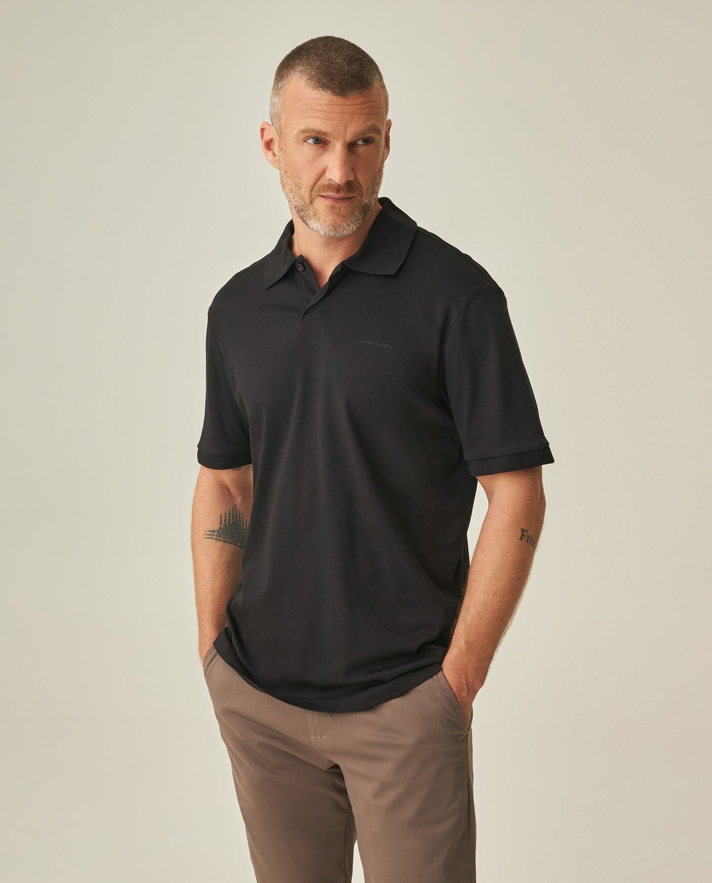 Men´s Slim Polo Shirt - Black 63_602H028_NEG194003_3