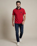 Men´s Slim Polo Shirt - Red 63_605H102_ROJ191555_4
