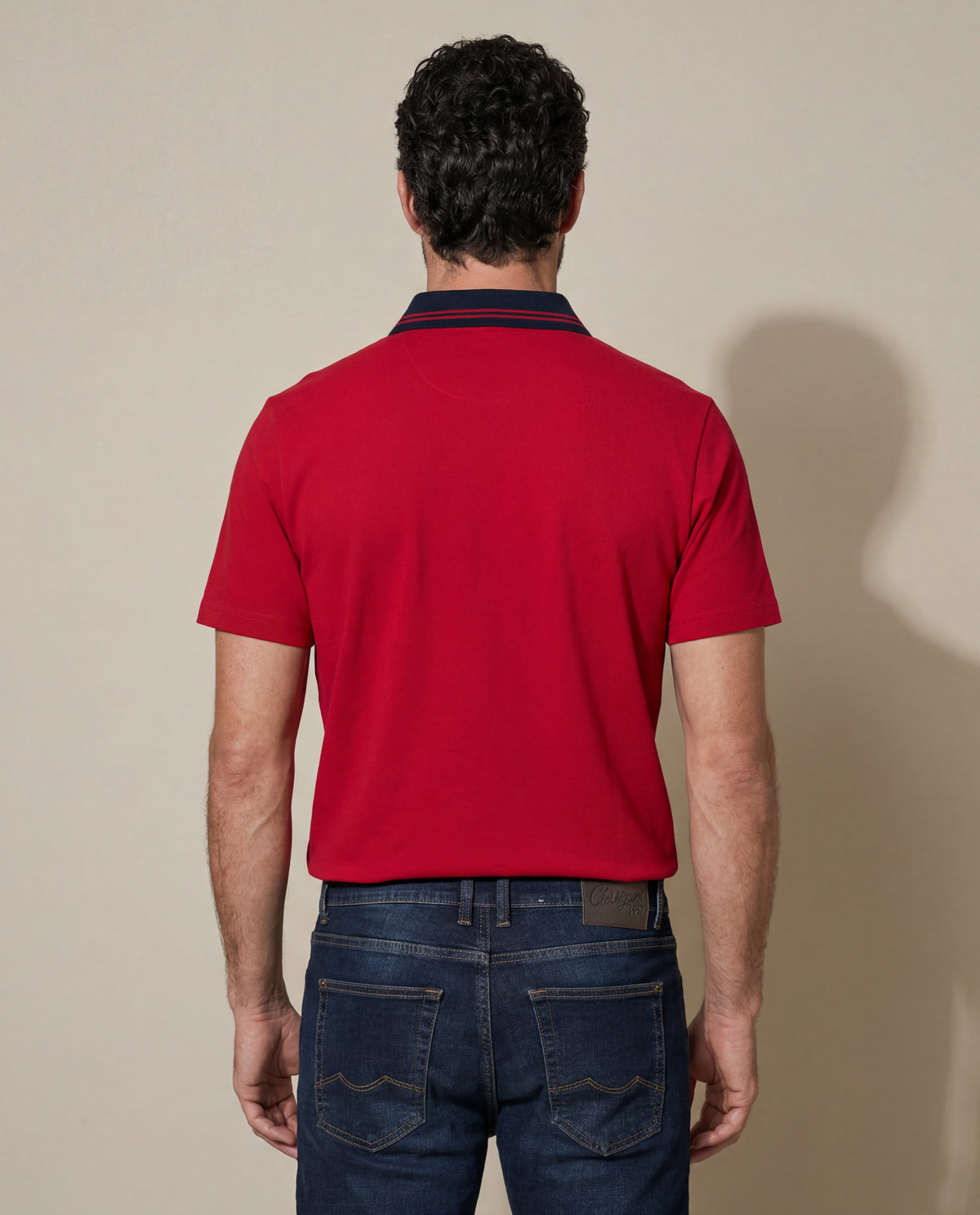 Men´s Slim Polo Shirt - Red 63_605H102_ROJ191555_6