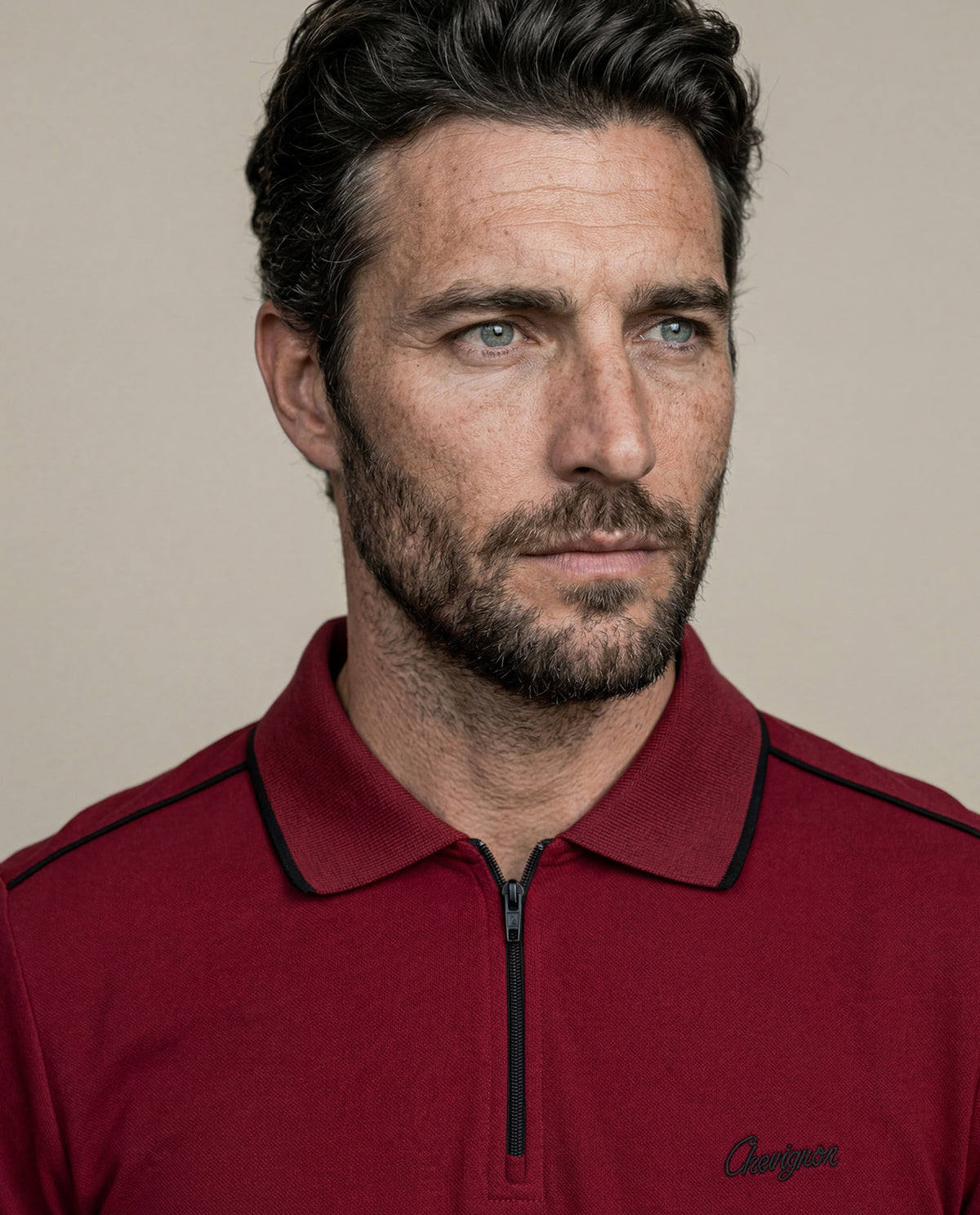 Men´s Cotton Polo Shirt - Red 63_605H109_ROJ191652_5