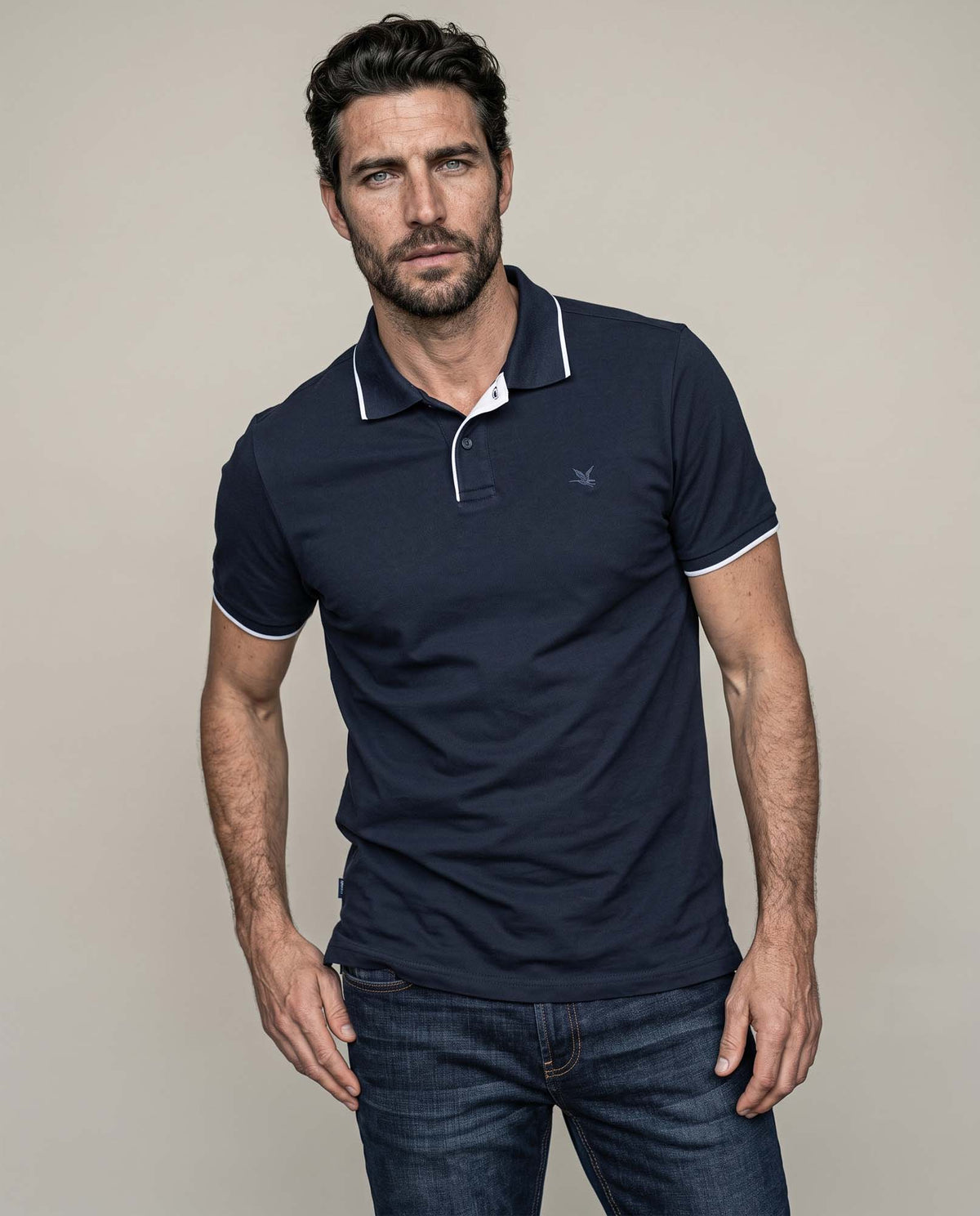 Men's Polo Shirt 605H111 - Blue 63_605H111_AZU153919_0