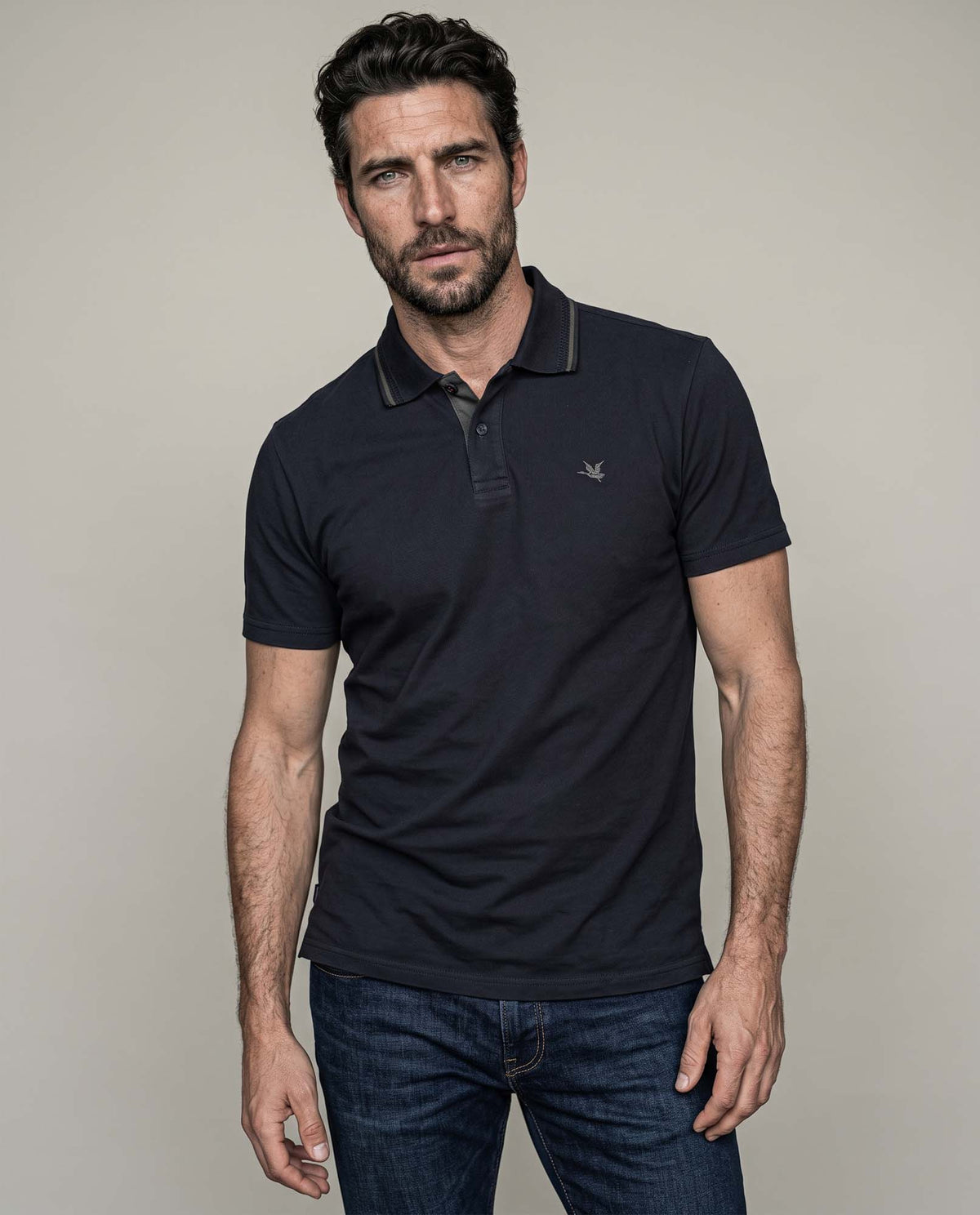 Men's Polo Shirt 605H133 - Black 63_605H133_NEG194007_0