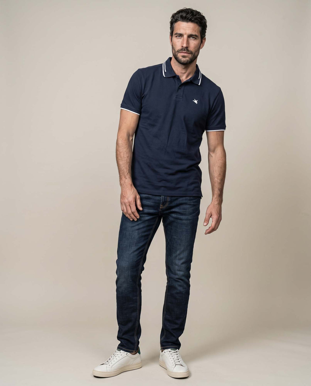 Men's Polo Shirt 605H134 - Blue 63_605H134_AZU183928_4