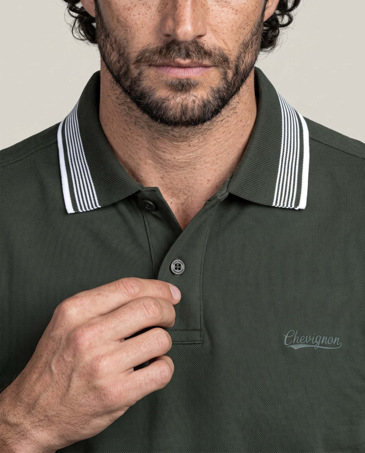 Men's Polo Shirt 605H137 - Green 63_605H137_VER170525_5