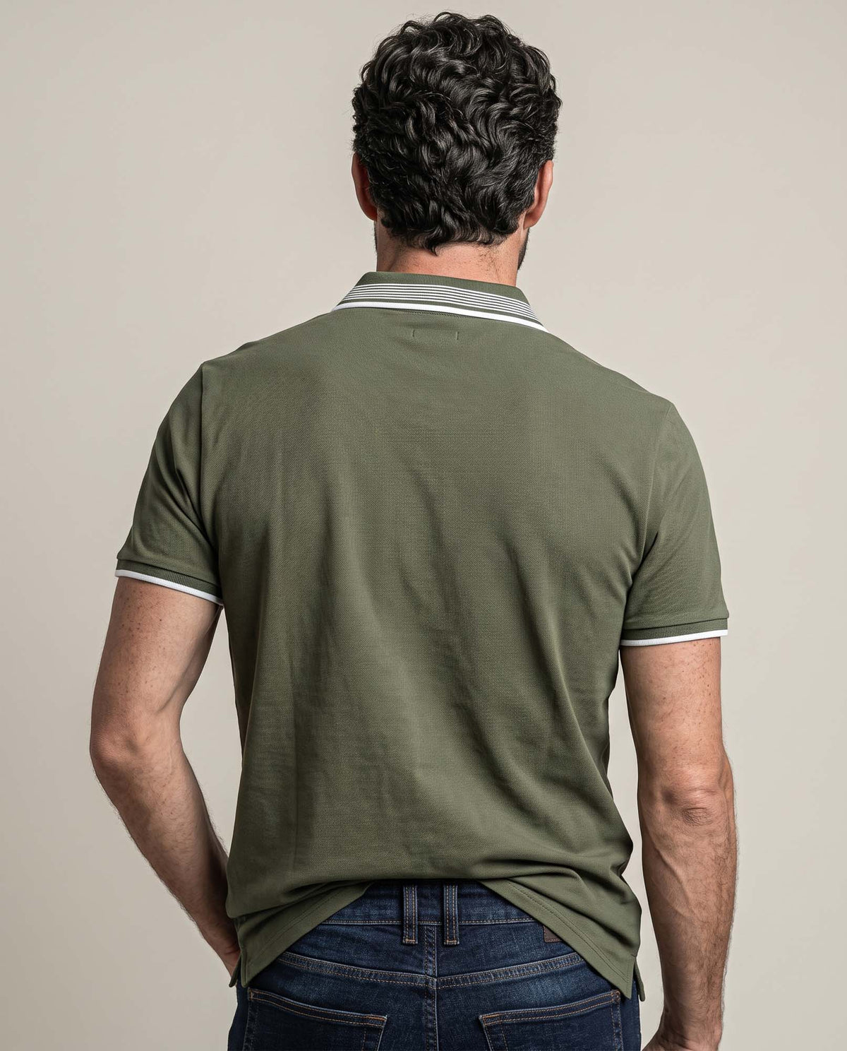 Men's Polo Shirt 605H137 - Green 63_605H137_VER170525_6