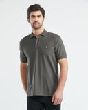 CLASSIC FIT COTTON PIQUE  POLO IN GRAY