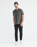 CLASSIC FIT COTTON PIQUE  POLO IN GRAY