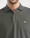 CLASSIC FIT COTTON PIQUE  POLO IN GRAY