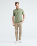 CLASSIC FIT COTTON PIQUE  POLO IN GREEN