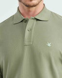 CLASSIC FIT COTTON PIQUE  POLO IN GREEN