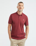 SLIM FIT MUSCLE POLO IN RED