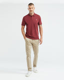 SLIM FIT MUSCLE POLO IN RED