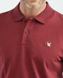 SLIM FIT MUSCLE POLO IN RED