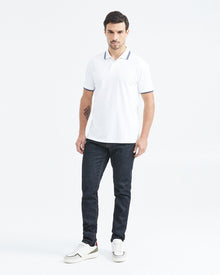 CLASSIC FIT CONTRAST STRIPES POLO