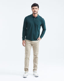 POLO LONG SLEEVE IN GREEN